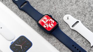 Apple Watch Series 6 UNBOXING  BLUE ALUMINUM [upl. by Auqinehs]