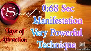 Law of attraction technique in tamil 68 sec technique 68 second manifesting [upl. by Bendicty]