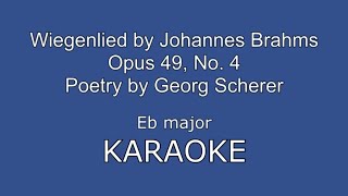 Wiegenlied Brahms Eb major KARAOKE [upl. by Morry]