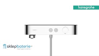 Hansgrohe Bateria termostatyczna wannowa ShowerTable Chrom Czarny mat Biały Mat  SklepBateriepl [upl. by Shira]