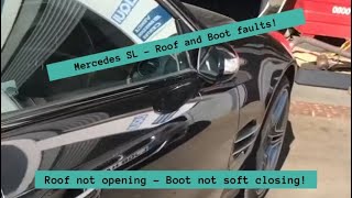 Mercedes SL R230 Roof and Boot Problem [upl. by Ajak]