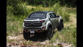 Riding offroad in the US Armys Chevrolet Colorado ZH2 fuelcell electric truck [upl. by Tesil]