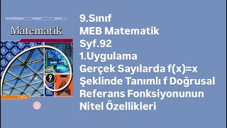 9SINIF MEB MATEMATİK DERS KİTABI S92 1UYGULAMA [upl. by Nabala]