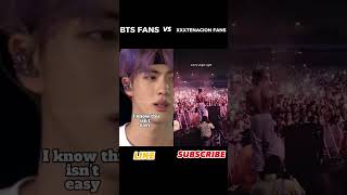 FAN RIVALRY  BTS FANS VS XXXTENACION FANS shorts xxxtentacion bts [upl. by Tatum170]