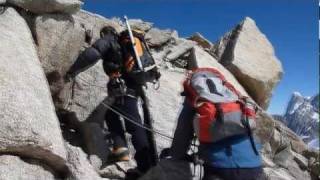 Lolo arete to Cosmiques refuge [upl. by Oivlis]