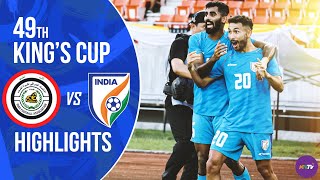 Kings Cup 2023 SemiFinal  Iraq Vs India Highlights  Zidane Iqbal Red Card [upl. by Aynatal]