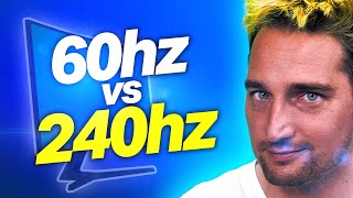 Why Gaming Monitor Refresh Rate Matters 60hz vs 240hz [upl. by Sol]