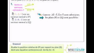 Deux Plans de lespace  Une Minute Pour Comprendre [upl. by Regnij566]