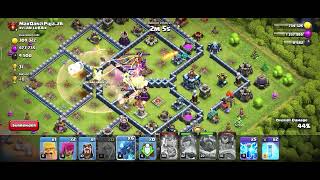 Easy destory town hall 13 CLASH OF CLANS [upl. by Eedyaj]