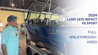 2024 Lund 1875 Impact XS Sport Full Walkthrough  Fish amp Ski Marine Lake Ray Roberts [upl. by Midan]