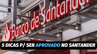 5 DICAS P SER APROVADO NO ESTÁGIO DO SANTANDER [upl. by Atnom351]