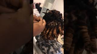 How to curl Locs without rods [upl. by Awahsoj]