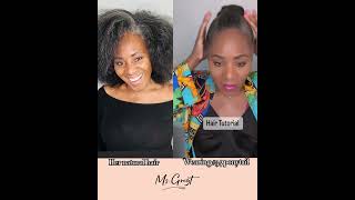 How to style the salt and pepper ponytail Ft Msgreyt [upl. by Marigold]