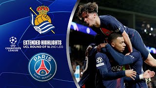 Real Sociedad vs PSG Extended Highlights  UCL Round of 16 2nd Leg  CBS Sports Golazo [upl. by Mulac]