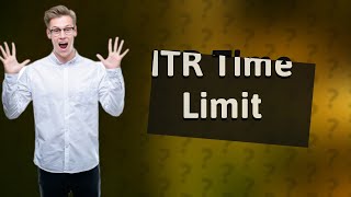 What is the time limit for rectification of ITR [upl. by Garvy]