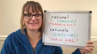 How to Pronounce Rational and Rationale [upl. by Mossolb]