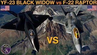 YF23 Black Widow II vs F22 Raptor BVR Missile Battle amp Dogfight  DCS [upl. by Gnot787]