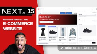 🔴 Lets build a Full Stack ECommerce App with NEXTJS 15 Sanity Stripe Clerk Tailwind TS [upl. by Hairym]