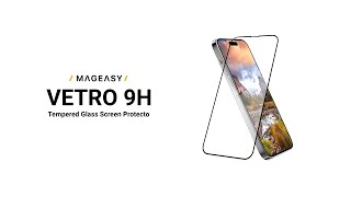 VETRO 9H Tempered Glass Screen Protector for iPhone 14 series  MAGEASY [upl. by Akinod]