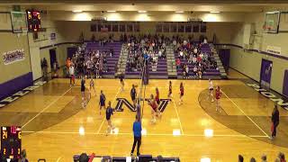 Nooksack Valley vs Mount Baker Girls Varsity Volleyball [upl. by Ahsemed]