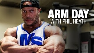 Arm Day with 5X Mr Olympia Phil Heath  Training Tips [upl. by Valma]