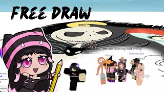 Roblox Free Draw I met the nicest people drawing in a public server [upl. by Baudelaire317]