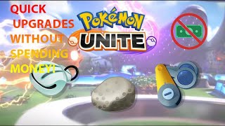 How to Upgrade Items FAST on Pokémon Unite WITHOUT SPENDING MONEY [upl. by Leiria]