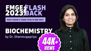 FMGE Flashback 2023  Past 5 Years IMP PYQs of quotBiochemistryquot by Dr C Shanmugapriya [upl. by Winebaum592]