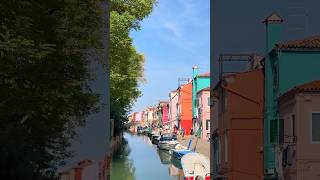 Like a fairy tale ❤️ Burano Island 🇮🇹 travel trending trendingshorts shortvideo shortsvideo [upl. by Tammie]