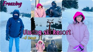 Uludag ski resort Bursa  freezing at Uludag mountains  vlog türkiye tour bursa [upl. by Uaeb]