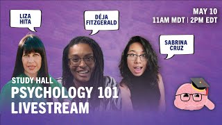 Study Hall Intro to Psychology QampA Livestream [upl. by Roshelle12]