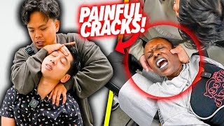 THE MOST PAINFUL BACK CRACKS COMPILATION 😱  Chiropractic Adjustment Shorts Dr Tubio [upl. by Remle]