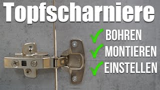 Wie montiere und bohre ich Topfscharniere [upl. by Inaja]