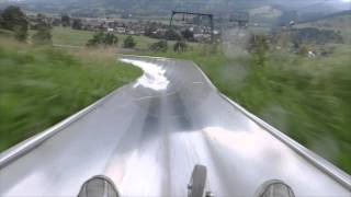 Sommerrodelbahn am Skistadion GarmischPartenkirchen Luge Alpine Slide [upl. by Anirok]