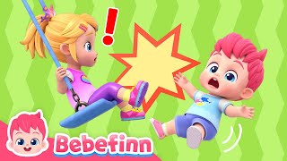 Ouch Playground Safety Song  EP117  Bebefinn Nursery Rhymes for Kids [upl. by Aihseym346]