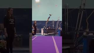 First gymnastics meet of the season Xcel silver gymnastics bar routine ❤️ [upl. by Laural]