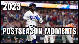 MLB  Top 10 Moments of the 2023 Postseason [upl. by Teplica489]