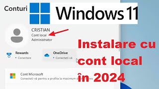 Instalare Windows cu cont local 2024 [upl. by Caassi345]