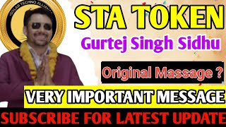 Gurtej Singh Sidhu Massage in STA Family 👍  The Green World 🌍  sta crypto [upl. by Boyse893]