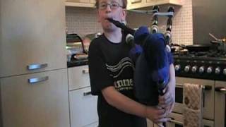 9 year old Lewis playing the Bagpipes [upl. by Chancey]