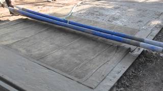 Vaccum Dewatering VDF during Tremix Concrete Flooring [upl. by Alleroif]