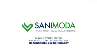 Dove trovare l’elenco delle strutture convenzionate da UniSalute per Sanimoda [upl. by Wauters836]