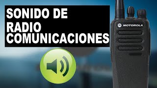 🚨 Sonido de RADIO de COMUNICACIONESSonido REPORTE por RadioRadio Communication SoundVariosModelos [upl. by Fenny]