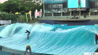 Wave House South Africa Pro Flowboarders Practice Double Barrel [upl. by Marcelle634]