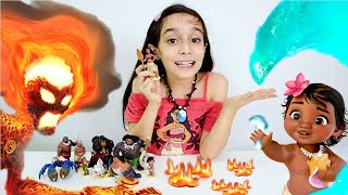 UM POUCO SOBRE MOANA SEUS AMIGOS e INIMIGOS ★ PlaySet Disney Moana PS Contém Spoiler [upl. by Auburta777]