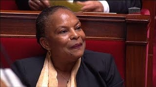 Taubira fait rire lAssemblée en ironisant sur Ciotti [upl. by Armat]