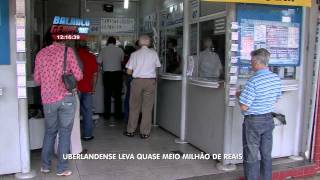 BALANÇO GERAL  Uberlandense leva quase meio milhão de reais na Lotofácil [upl. by Monique]