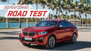 2019 BMW X4  Road Test [upl. by Nywroc]