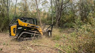 Forestry mulching and land clearing with the NEW ASV VT 100 [upl. by Vilberg]