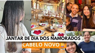 CORTEI O CABELO 🫢 JANTAR DE CASAIS  VLOG [upl. by Annahsad887]